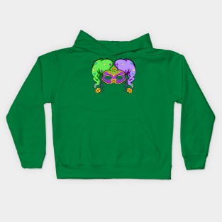 mask mardigras carnaval new orleans Kids Hoodie